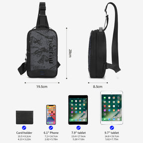 Bolso Tipo Bandoleras Negro T-S8189