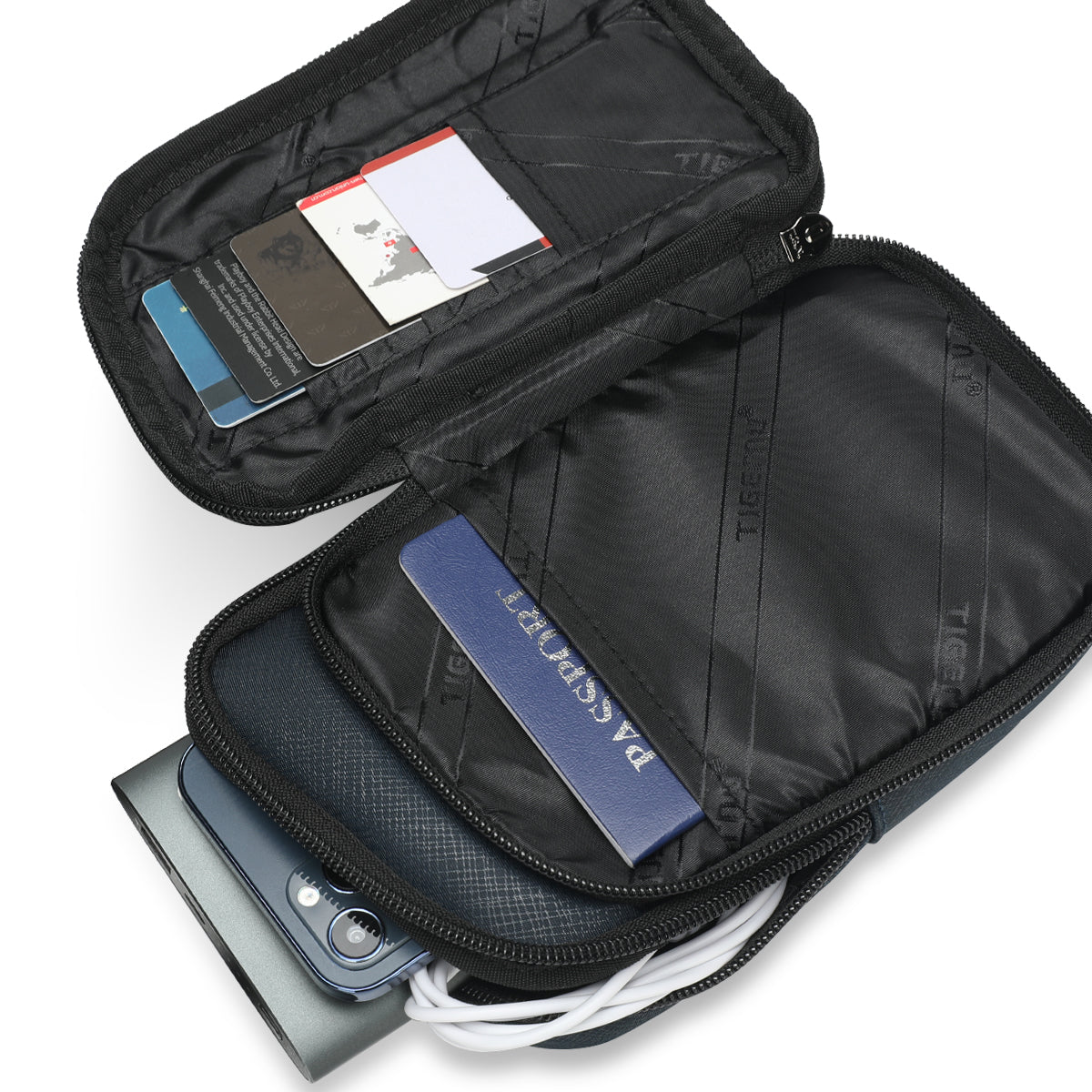 Bolso Tipo Bandoleras Gris  T-S8198