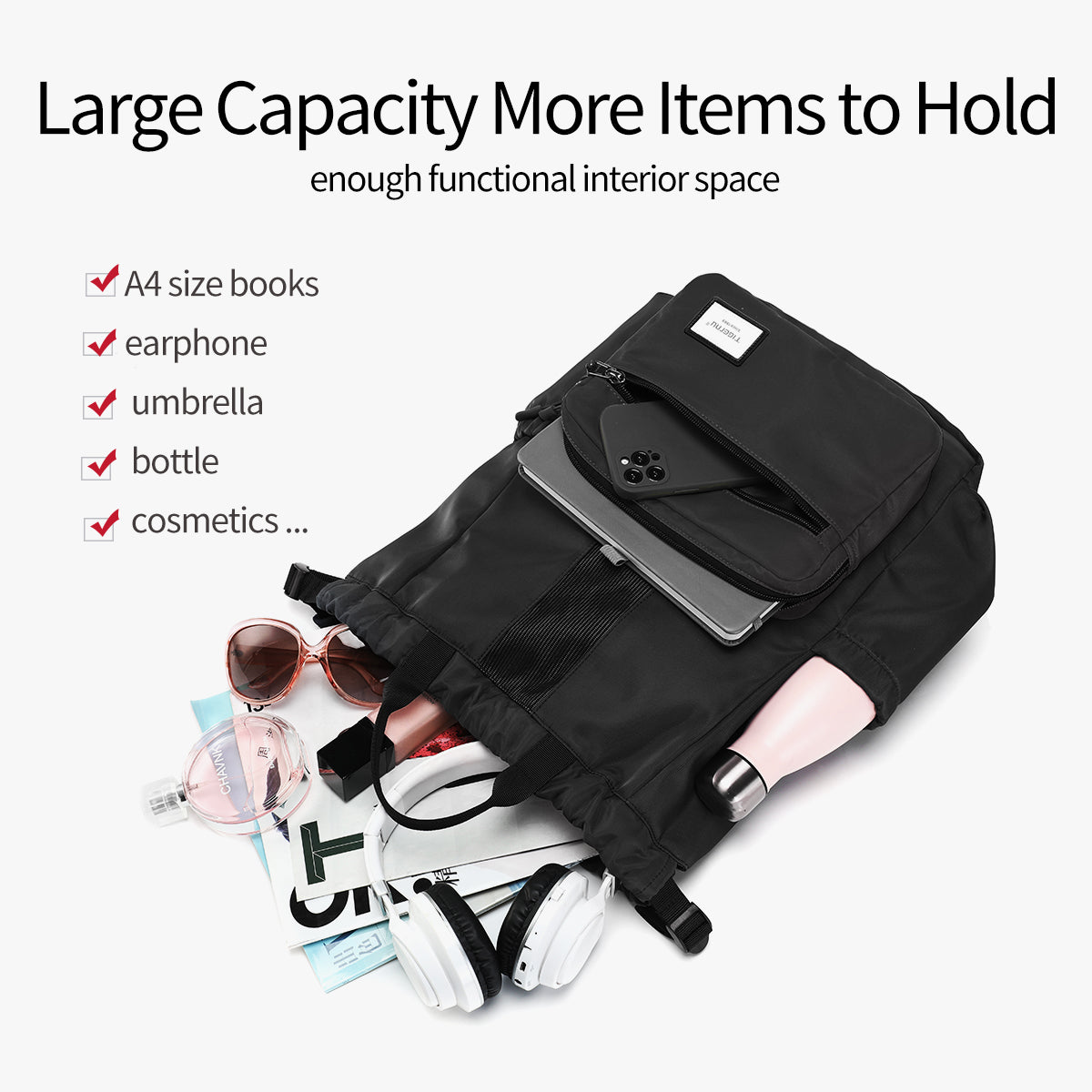 Bolso Urbano Negro T-S8511