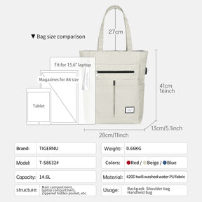 Bolso Urbano Blanco T-S8632