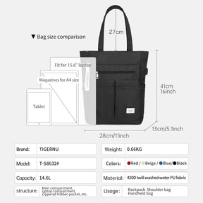 Bolso Urbano Negro T-S8632