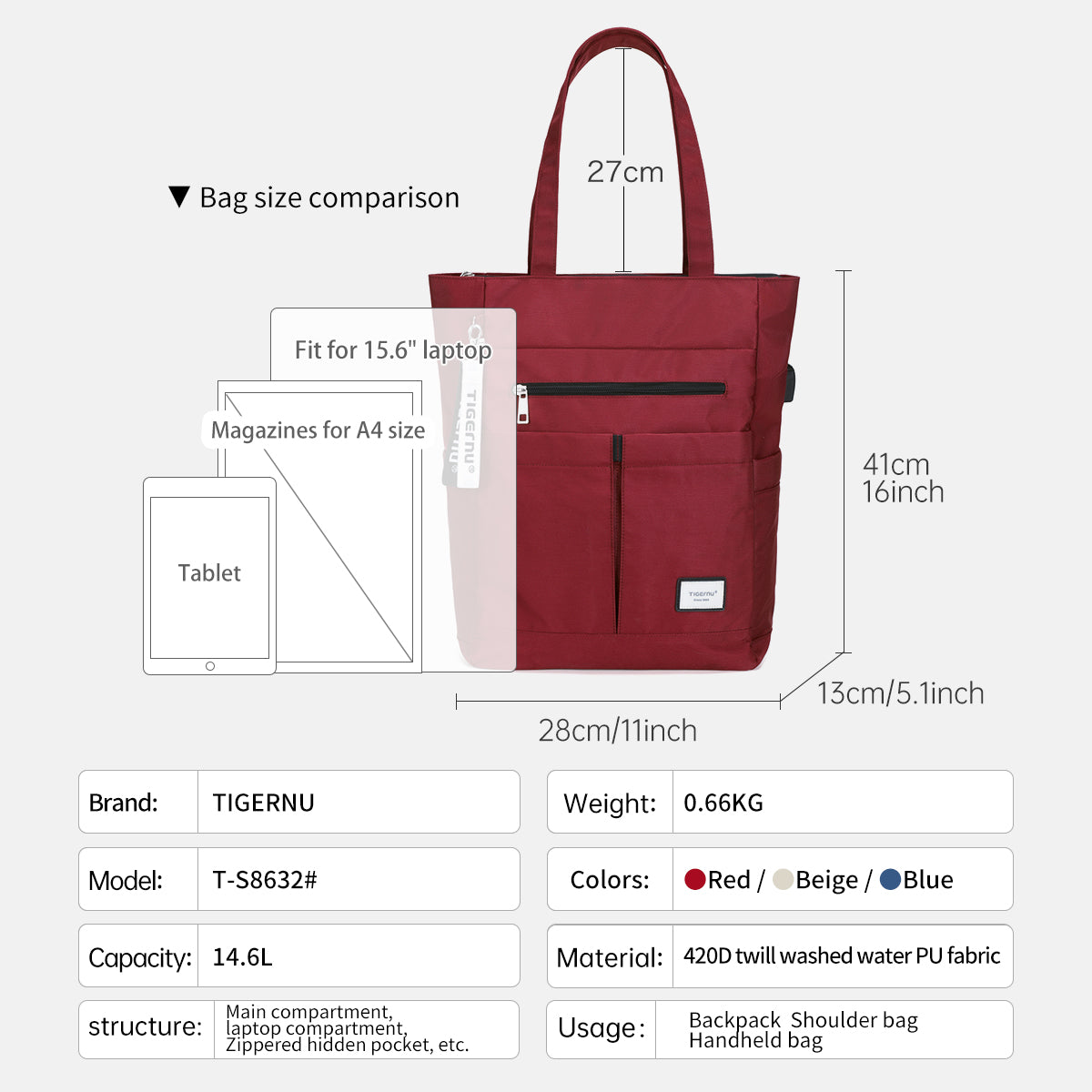 Bolso Urbano Burdeo T-S8632