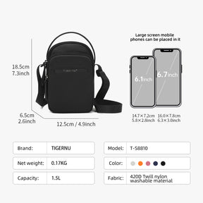 Bolso Tipo Bandoleras Negro T-S8810