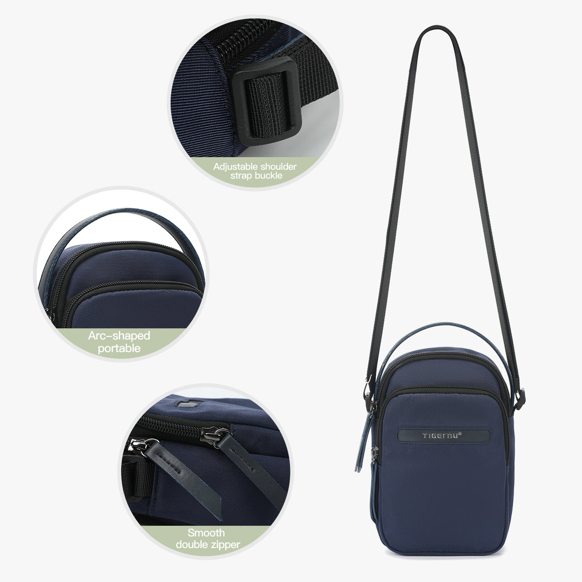 Bolso Tipo Bandoleras Azul T-S8810